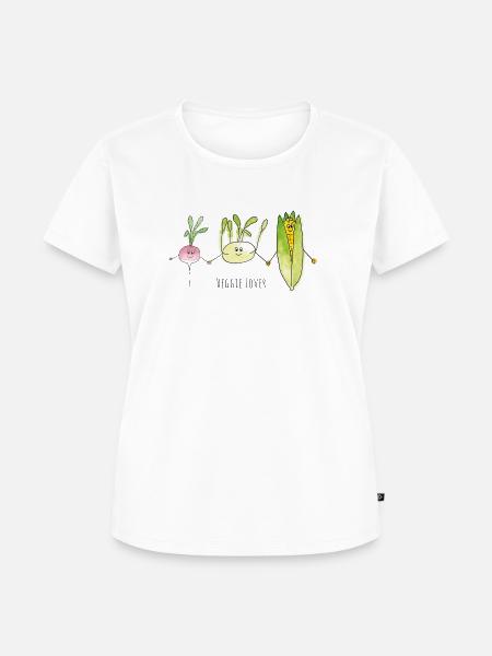 Veggie Lover 2 - Frauen Premium Bio T-Shirt - Weiß