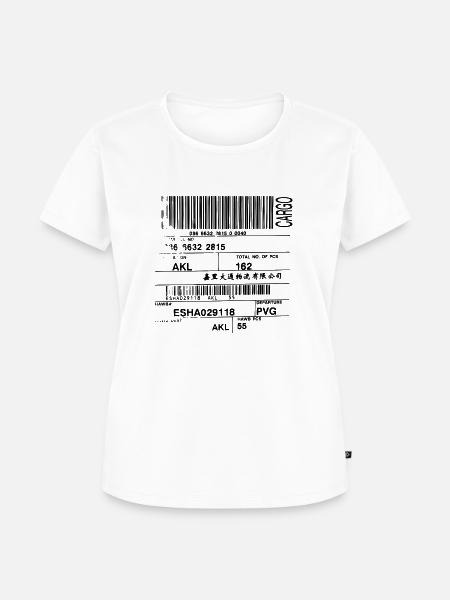 Barcode - Frauen Premium Bio T-Shirt - Weiß