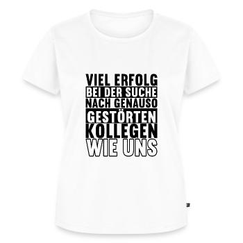Abschiedsgeschenk Kollege Jobwechsel - Frauen Premium Bio T-Shirt - Weiß - Vorne - AI Model Female 172 dark (172cm)