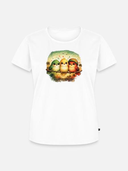 bloomiko - Frauen Premium Bio T-Shirt - Weiß