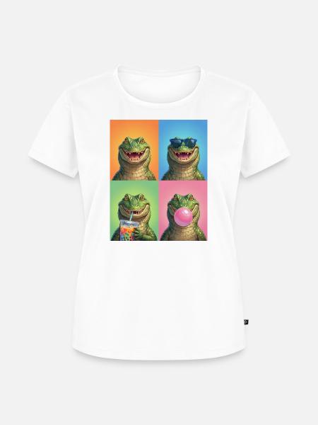 Alligatoren Alligator - Frauen Premium Bio T-Shirt - Weiß
