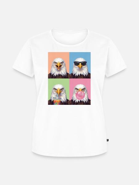 Eagle Adler - Frauen Premium Bio T-Shirt - Weiß