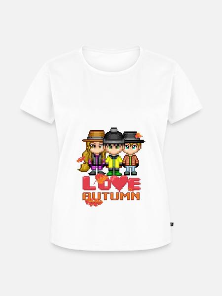 Love Autumn - Frauen Premium Bio T-Shirt - Weiß