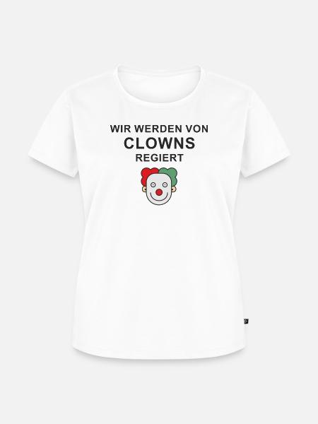 Clown - Frauen Premium Bio T-Shirt - Weiß