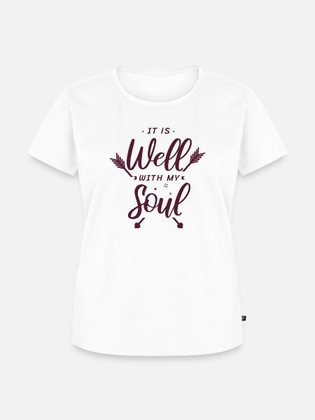 Seele - Christlich - Frauen Premium Bio T-Shirt - Weiß