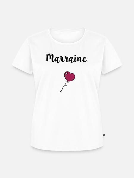 Patin Herz - Frauen Premium Bio T-Shirt - Weiß