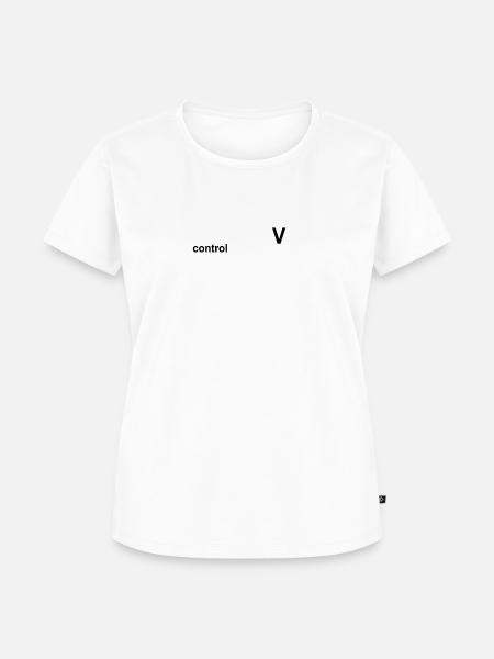 CopyPasteWhite - Frauen Premium Bio T-Shirt - Weiß