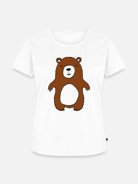 Bär - Frauen Premium Bio T-Shirt - Weiß