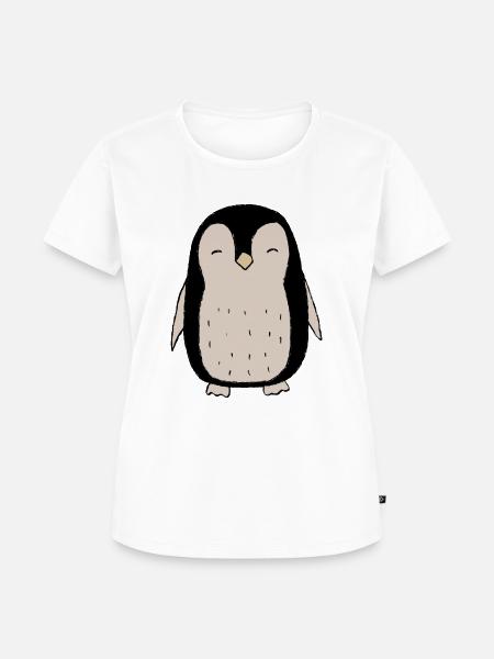 Pinguin - Frauen Premium Bio T-Shirt - Weiß