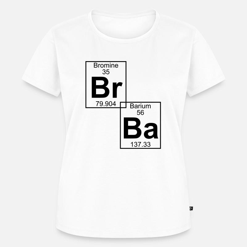 Br-Ba (brba) - Full - Women's Premium Organic T-shirt - white