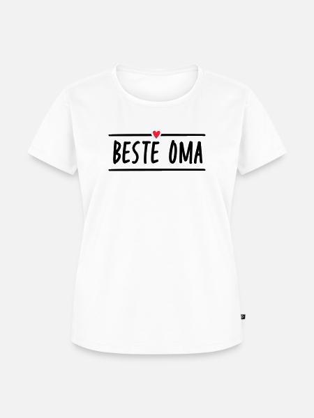 Beste Oma - Frauen Premium Bio T-Shirt - Weiß