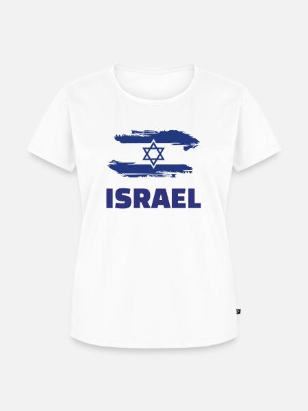 Israel Flagge - Frauen Premium Bio T-Shirt - Weiß