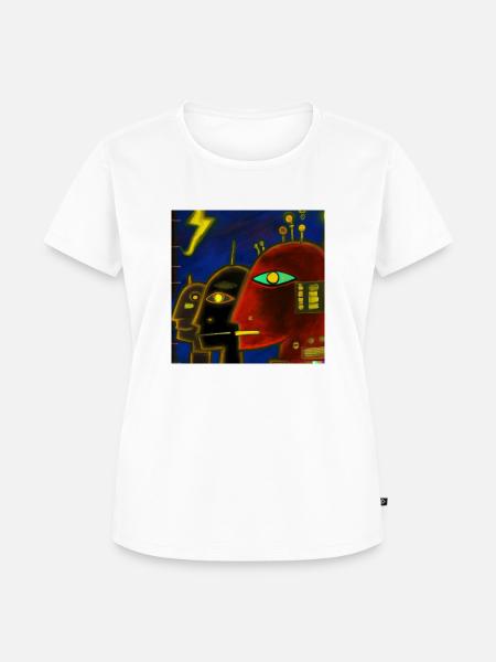 Künstliche Intelligenz - Frauen Premium Bio T-Shirt - Weiß