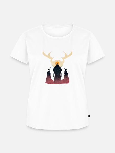Valhalla Thron - Frauen Premium Bio T-Shirt - Weiß