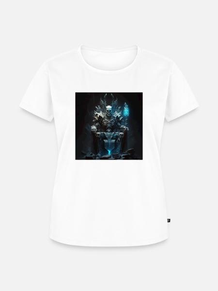 Gepanzerter Humanoid - Frauen Premium Bio T-Shirt - Weiß