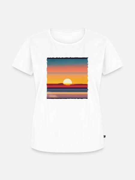 Horizont Flamboyant - Frauen Premium Bio T-Shirt - Weiß