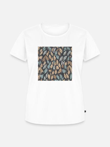 Laub - Frauen Premium Bio T-Shirt - Weiß