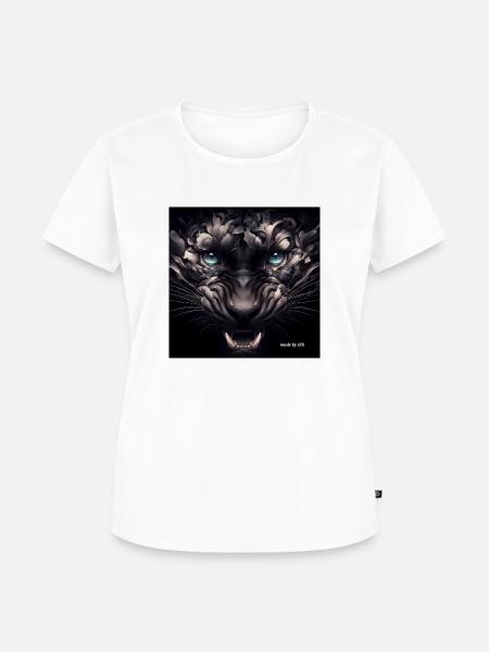 Panther Peace - Frauen Premium Bio T-Shirt - Weiß