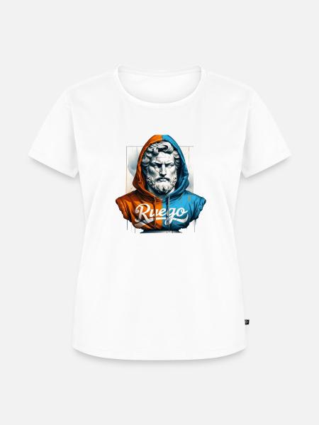 Ρουγεο - "Ruego" - Frauen Premium Bio T-Shirt - Weiß
