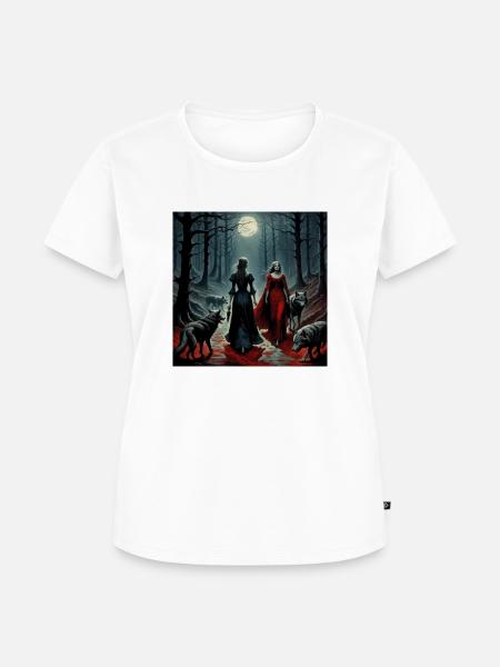 Nacht - Frauen Premium Bio T-Shirt - Weiß