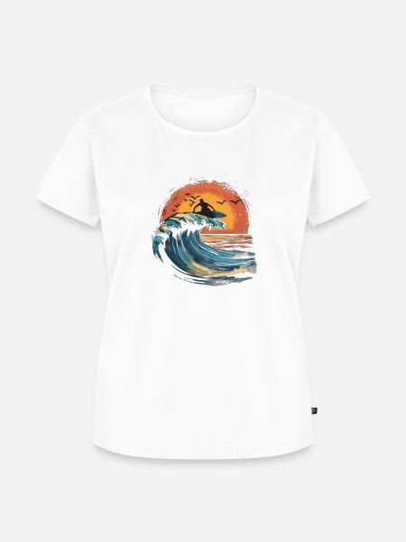 Brandung - Frauen Premium Bio T-Shirt - Weiß