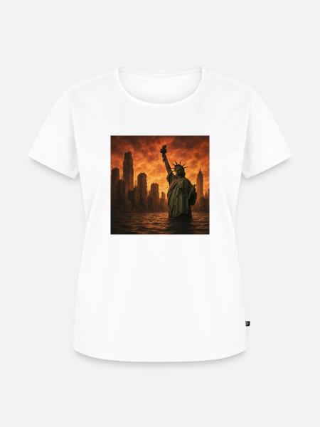 Manhattan 2 - Frauen Premium Bio T-Shirt - Weiß
