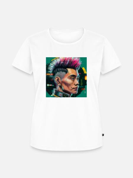 Wang 2077 - Frauen Premium Bio T-Shirt - Weiß