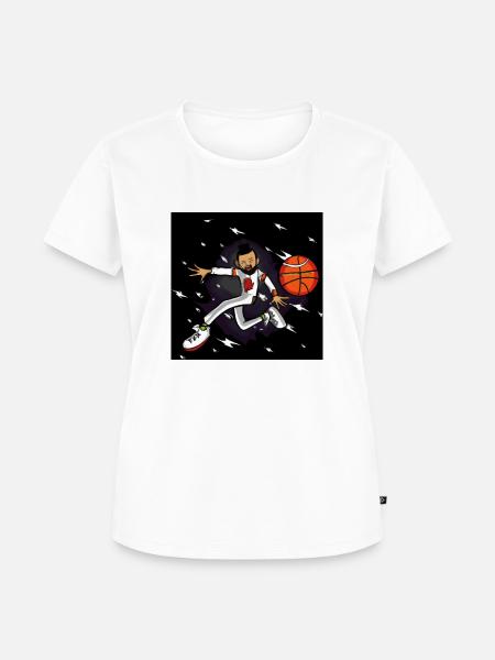Basketballspieler - Frauen Premium Bio T-Shirt - Weiß