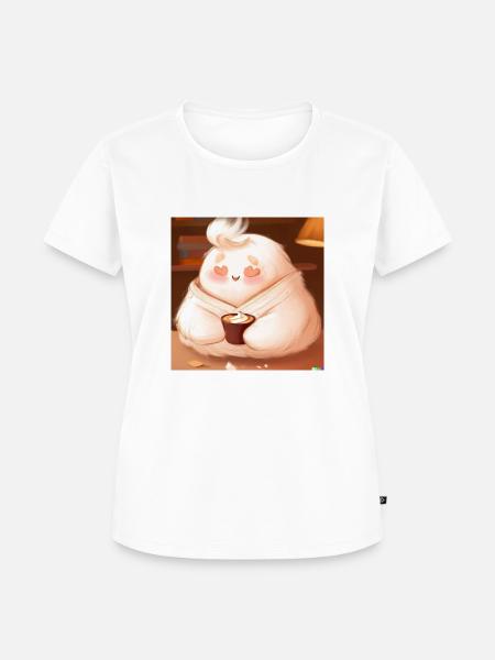 Fluffiges Tierchen - Frauen Premium Bio T-Shirt - Weiß