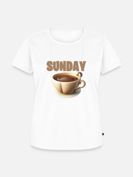 sunday coffee - Frauen Premium Bio T-Shirt - Weiß