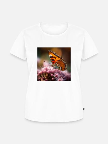 Schmetterling - Frauen Premium Bio T-Shirt - Weiß