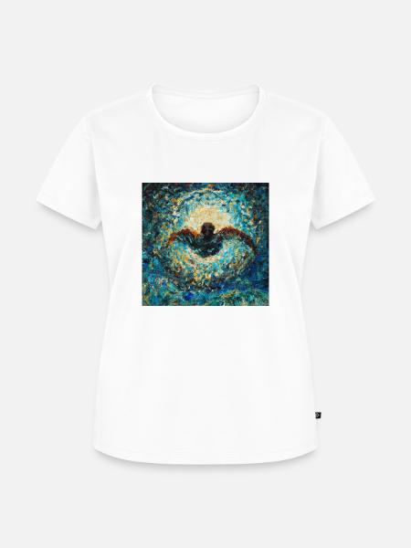 Schwimmerin - Frauen Premium Bio T-Shirt - Weiß