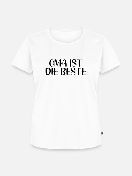 Oma Ist Die Beste - Frauen Premium Bio T-Shirt - Weiß