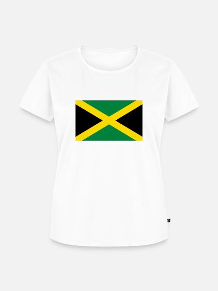 jamaica flag - Frauen Premium Bio T-Shirt - Weiß
