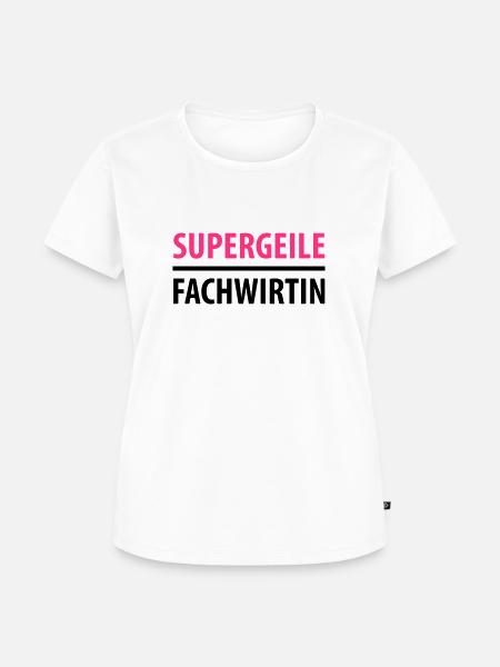 Supergeile Fachwirtin - Frauen Premium Bio T-Shirt - Weiß