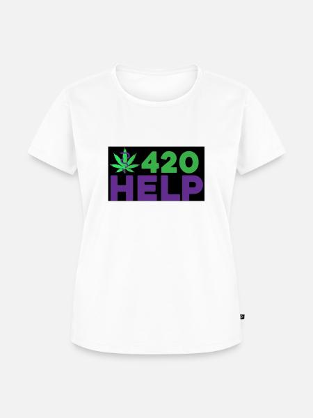 420 Help - Frauen Premium Bio T-Shirt - Weiß