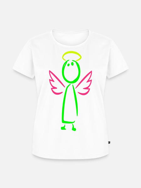 Engel - Frauen Premium Bio T-Shirt - Weiß