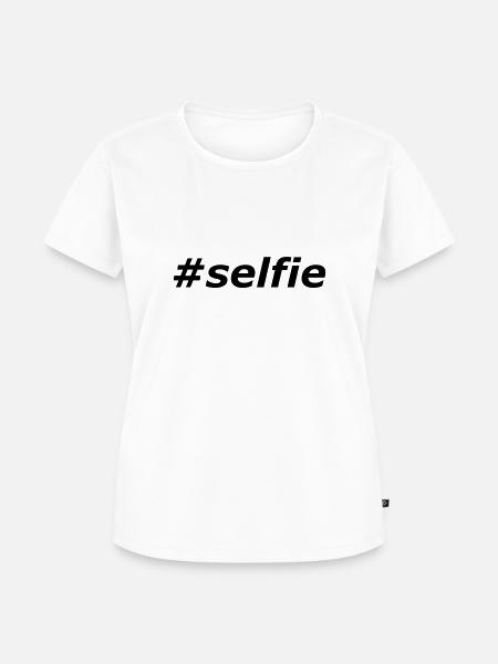 #selfie - Frauen Premium Bio T-Shirt - Weiß