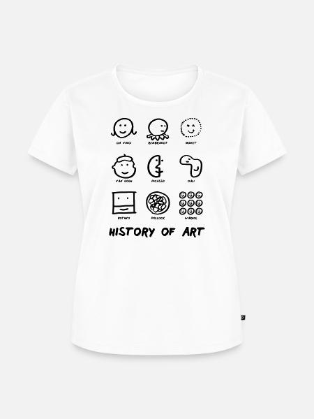History of Art - Frauen Premium Bio T-Shirt - Weiß