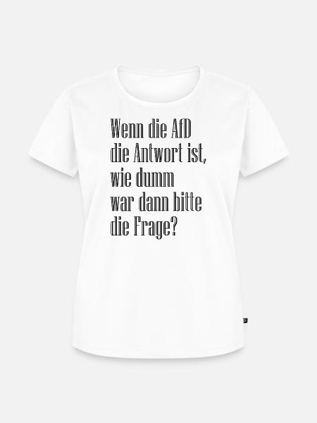 Frage - Frauen Premium Bio T-Shirt - Weiß