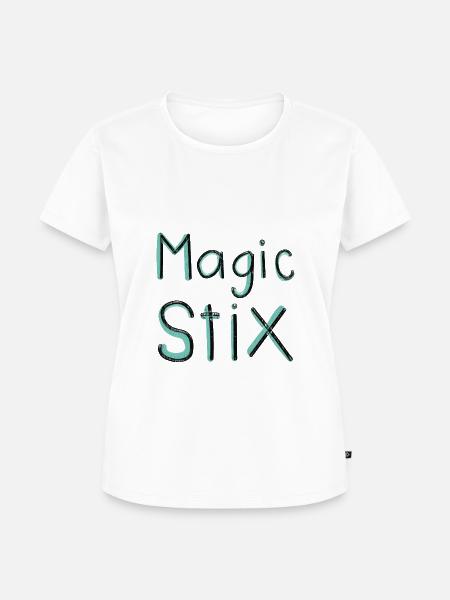 magic stix - Frauen Premium Bio T-Shirt - Weiß