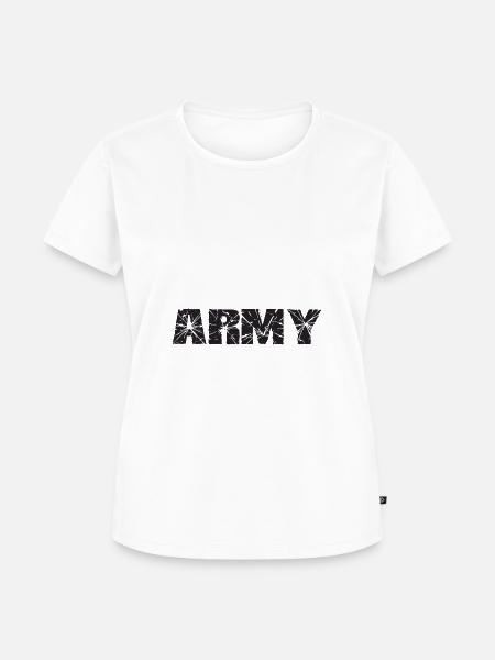 Army - Frauen Premium Bio T-Shirt - Weiß