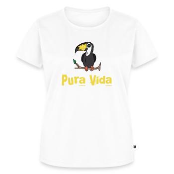 Pura Vida Costa Rica - Frauen Premium Bio T-Shirt - Weiß - Vorne - AI Model Female 172 dark (172cm)