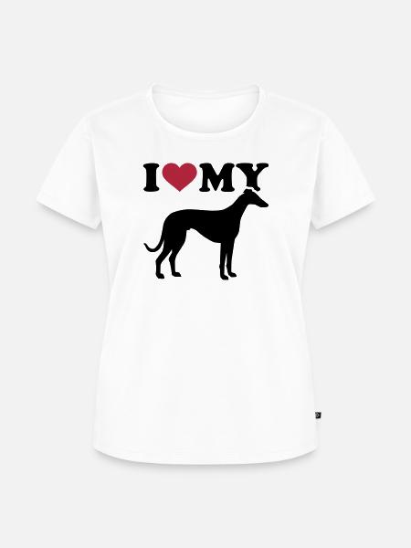 Italian Greyhound - Frauen Premium Bio T-Shirt - Weiß