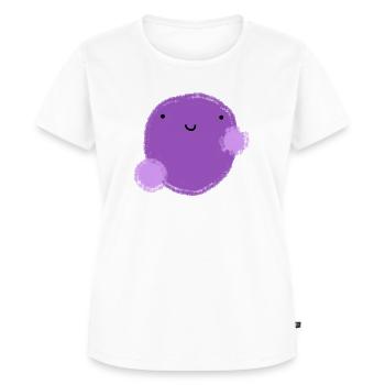 Figui (boule violette) - T-shirt Premium bio Femme - blanc - Devant - AI Model Female 172 dark (172cm)