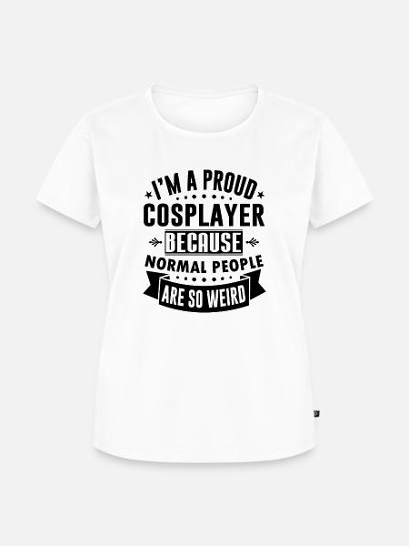 COSPLAYER - Frauen Premium Bio T-Shirt - Weiß