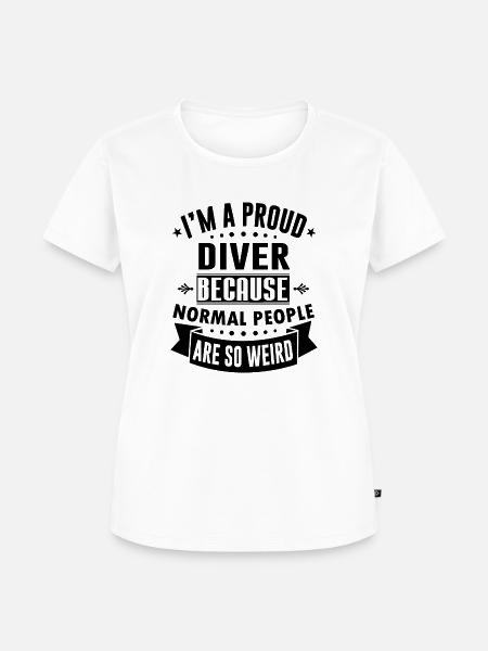 Diver - Frauen Premium Bio T-Shirt - Weiß