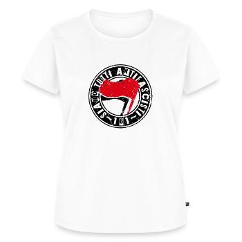 Siamo Tutti Antifascisti 161 Antifa - T-shirt Premium bio Femme - blanc - Devant - AI Model Female 172 dark (172cm)