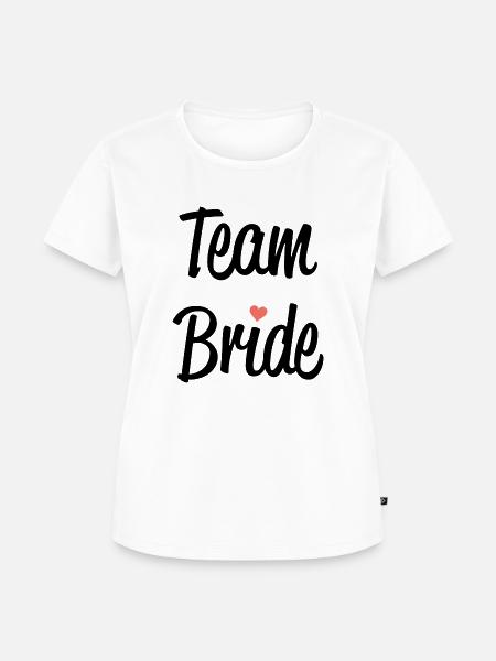 Team Bride - Frauen Premium Bio T-Shirt - Weiß