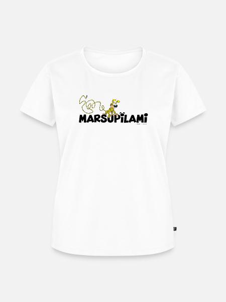 Marsupilami Logo - Frauen Premium Bio T-Shirt - Weiß